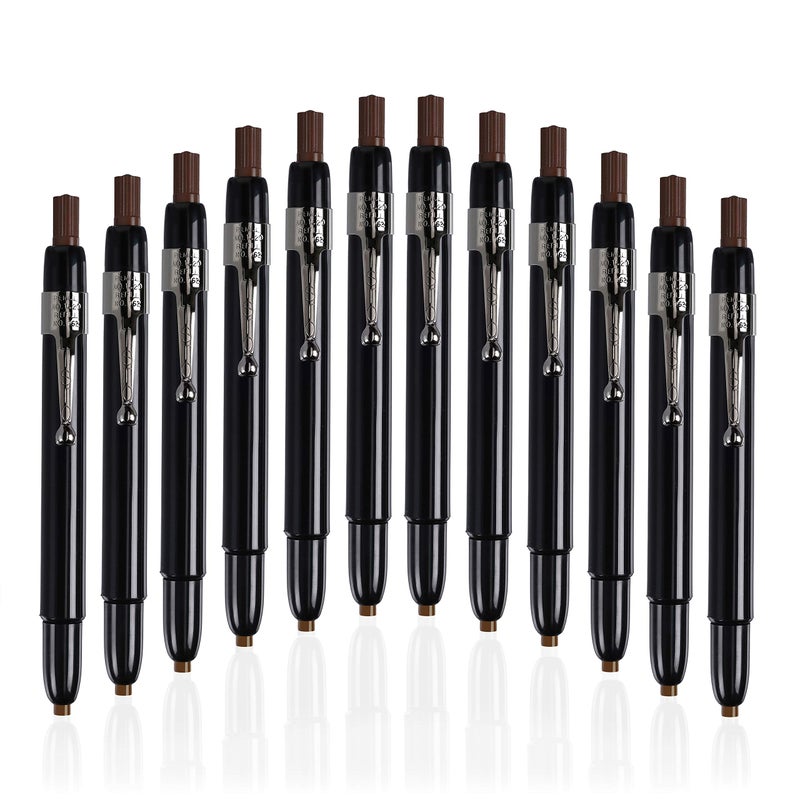 Listo 1620 - Box of 12 - BROWN COLOR - China Markers/Grease Pencils/China Marking Pencils/Wax Pencils - Image 1